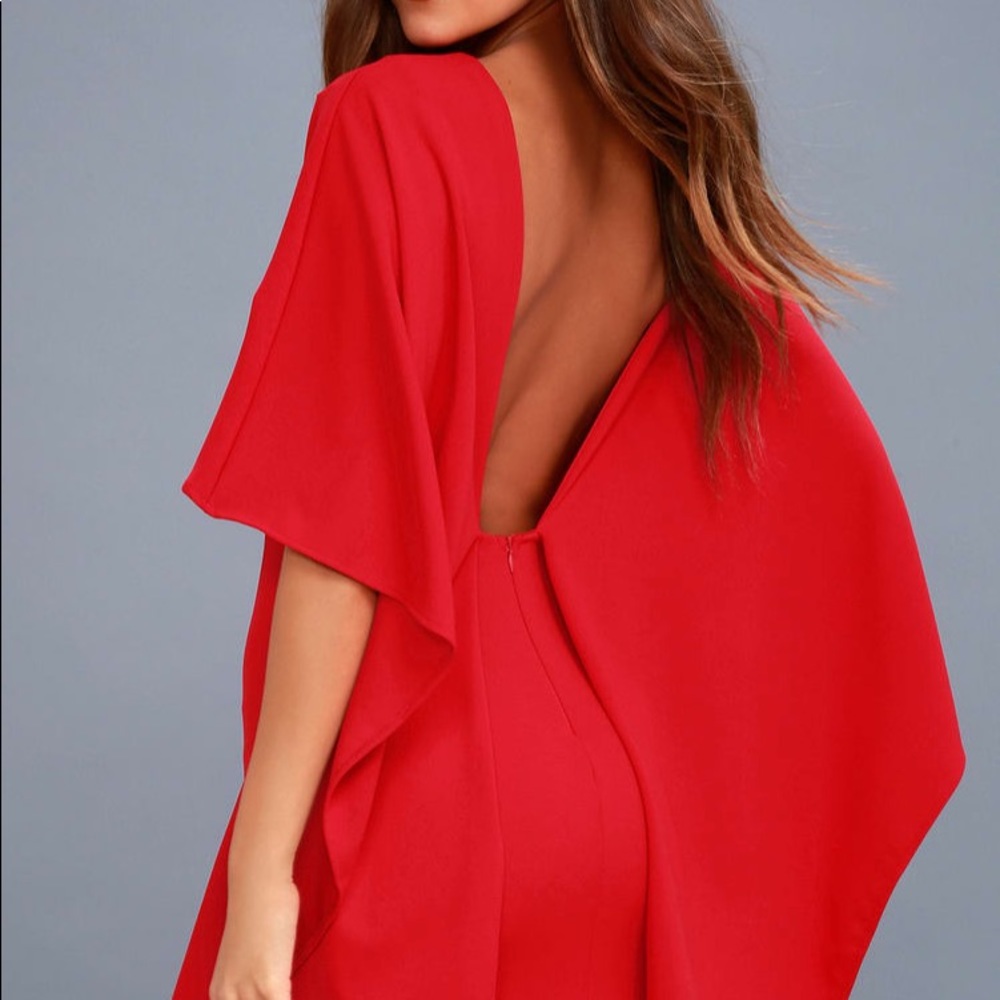 Backless Red dress from Lulus